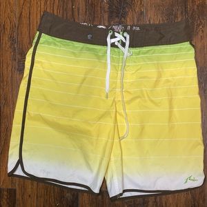 @RUSTY SCALLOP BOARD SHORTS 9” inseam 19” out-seam Size: 32 NWOT
